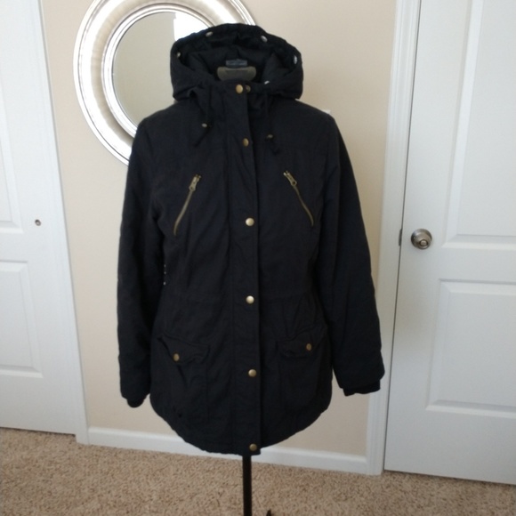 Merona Black Utility Jacket Size Large - Picture 3 of 7